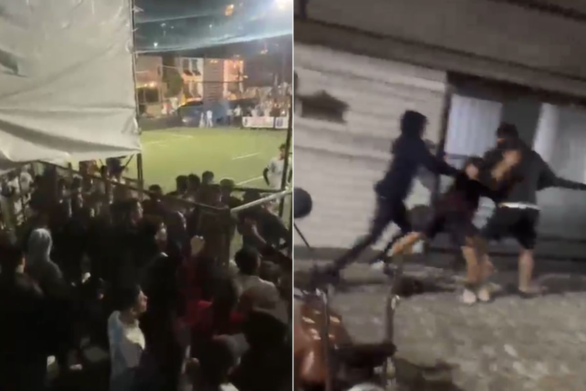Briga generalizada em jogos universitários deixa jovem hospitalizado; vídeo
