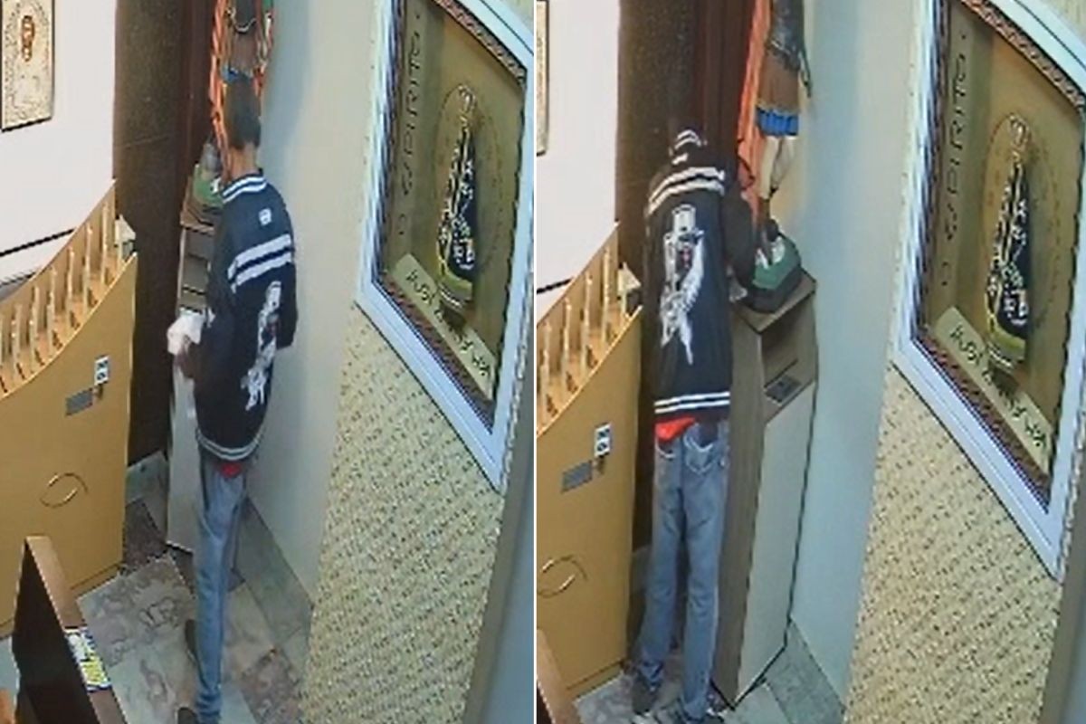 Homem invade paróquia e furta sensor de cofre no litoral de SP; VÍDEO