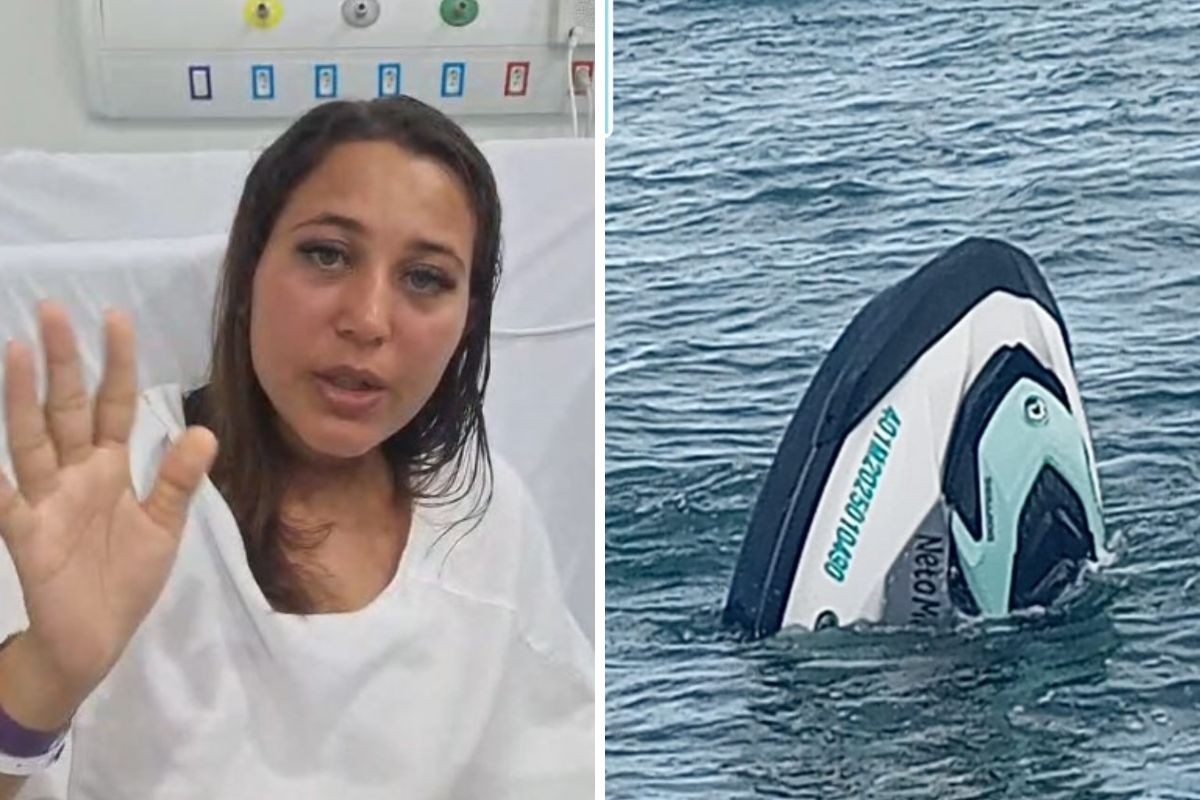 VÍDEO: Mulher que ficou à deriva por 42 horas em alto-mar em Ilhabela fala pela 1ª vez após o resgate: ‘Dor no corpo e garganta’