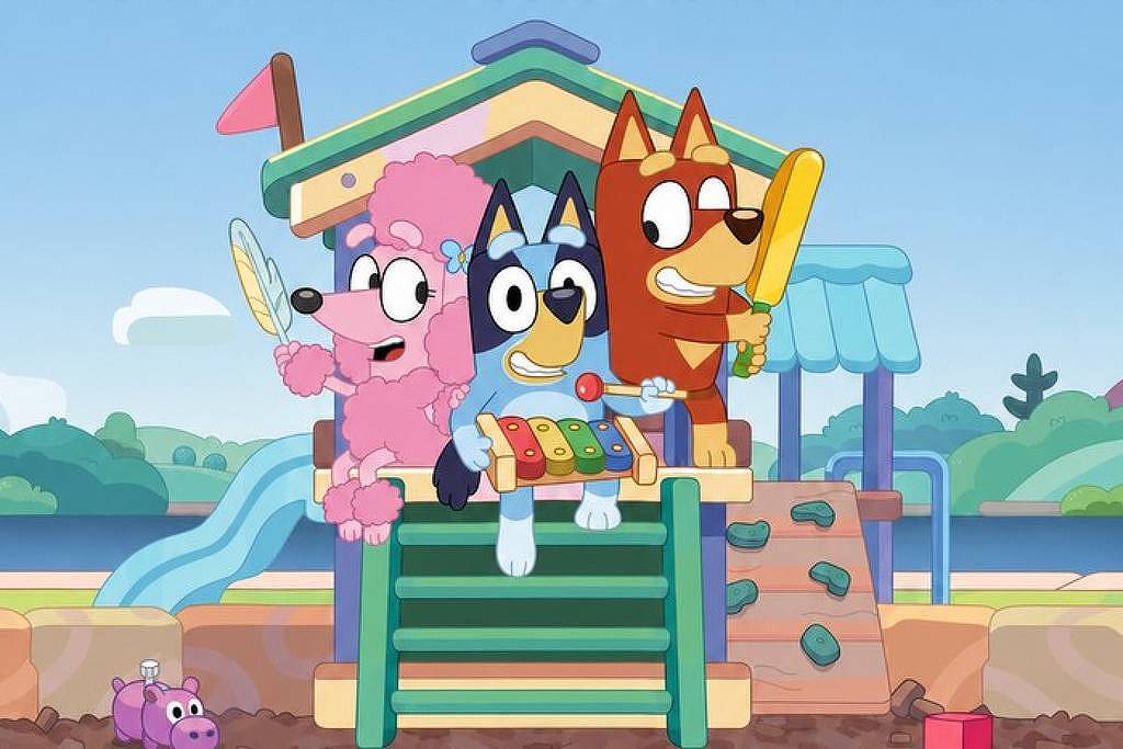 Animação infantil 'Bluey' é exibida em cinemas de SP