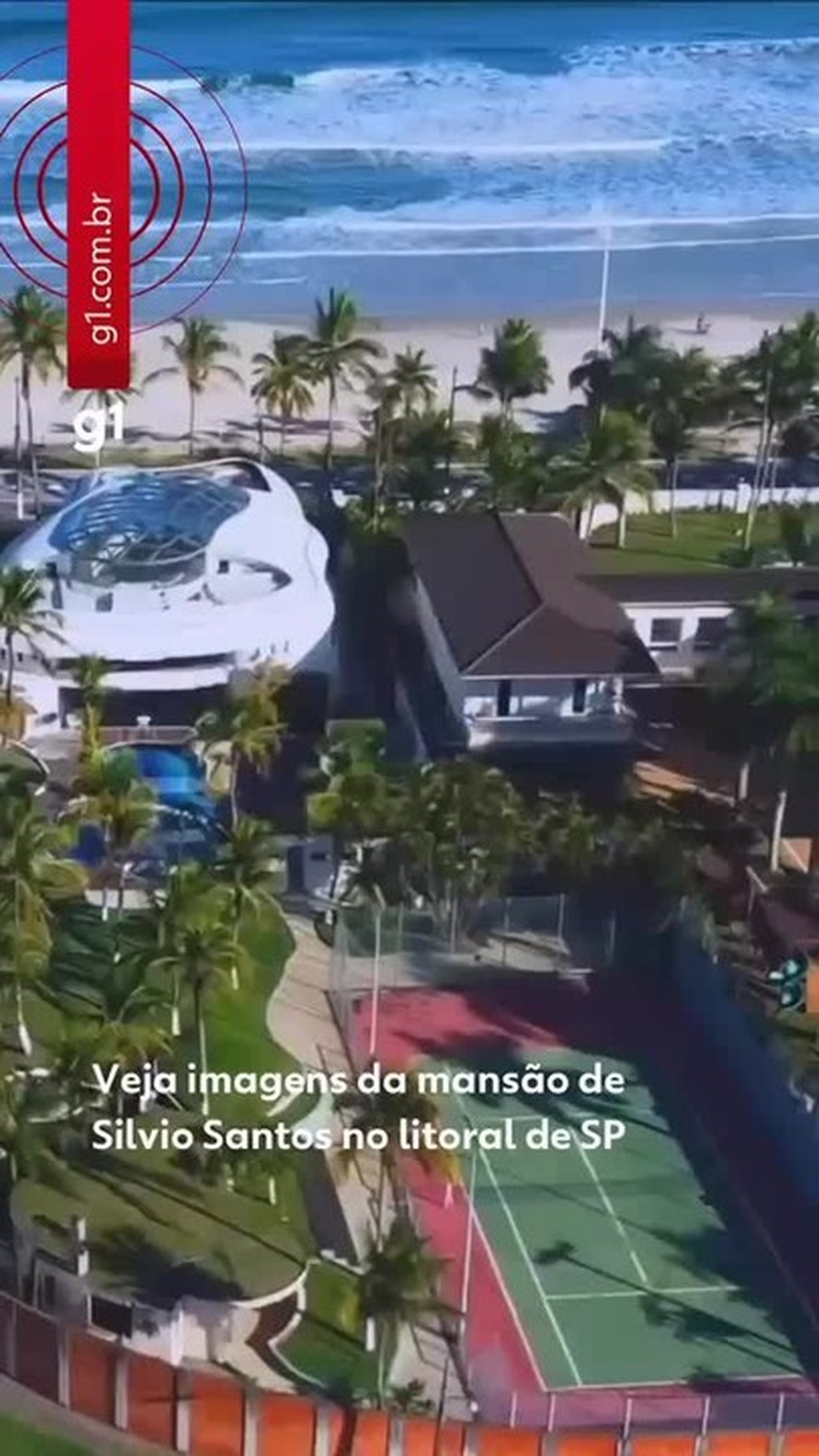Mansão de Silvio Santos inspirada em posto de gasolina vale mais de R$ 15 milhões no litoral de SP
