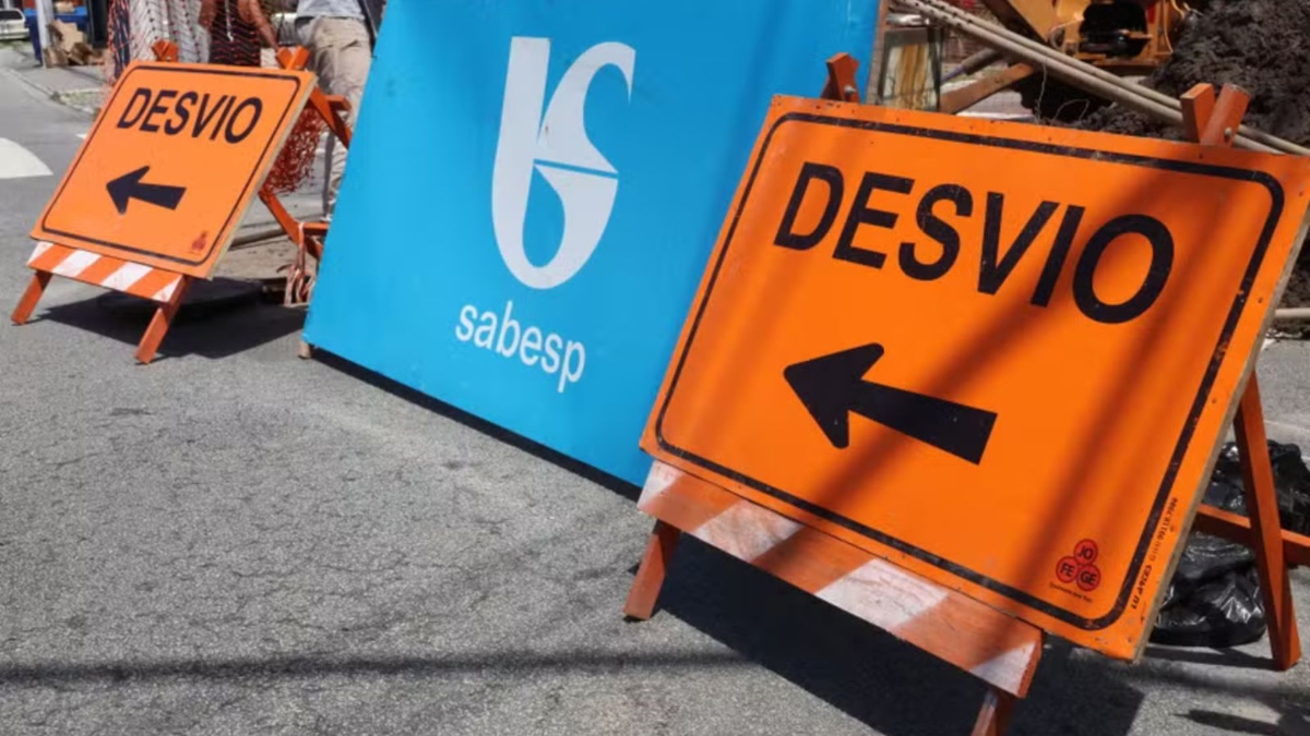 Obras de saneamento da Sabesp alteram o trânsito em cidades da Baixada Santista; confira os trechos
