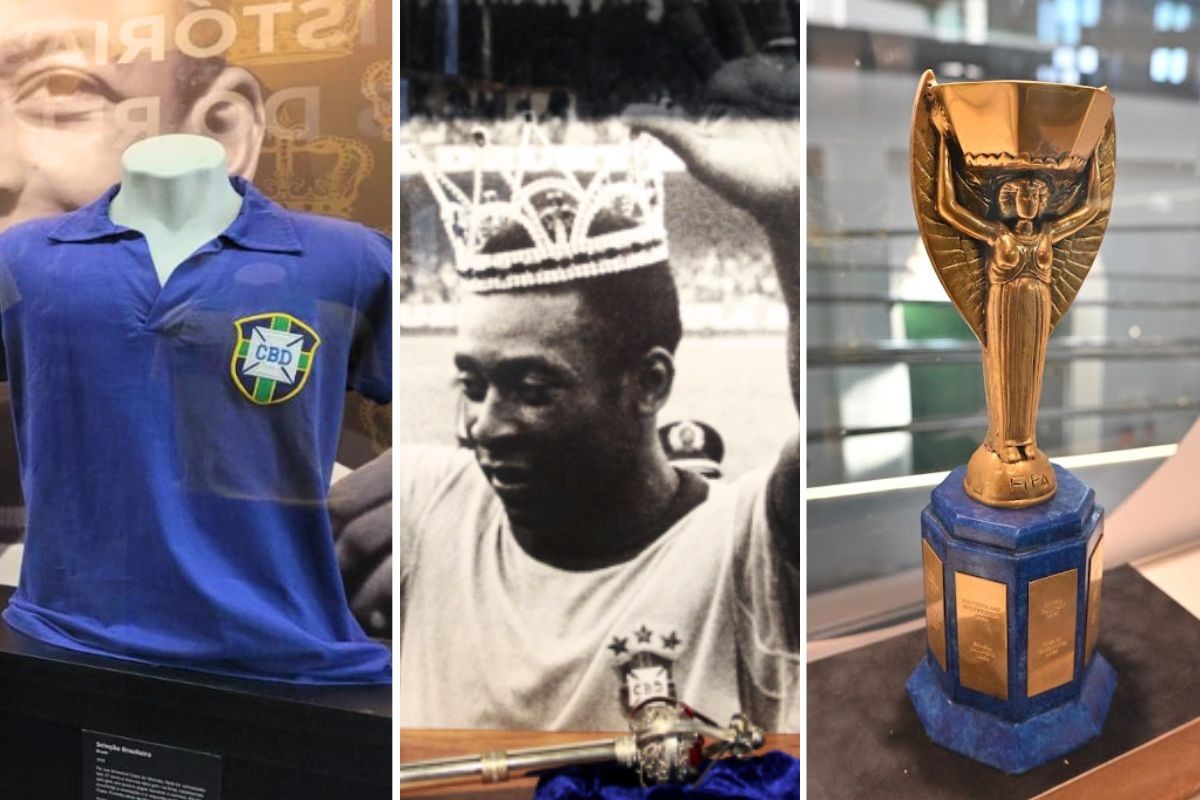 Camisas da Copa, rádio do pai e coroa da Rainha: conheça as relíquias de Pelé em museu no litoral de SP