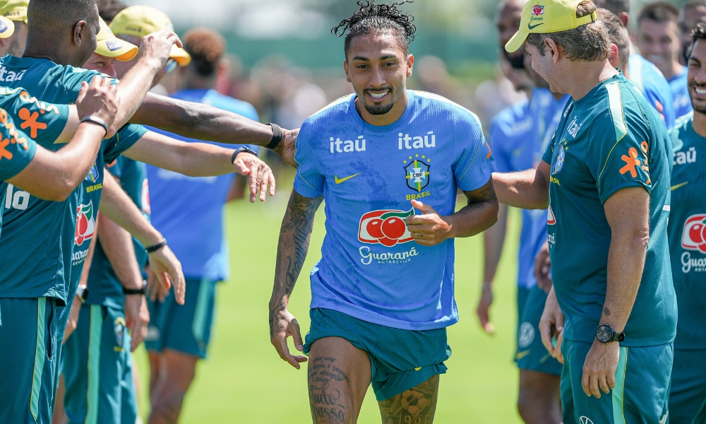 Treino da Seleção tem preparação para jogo aéreo de Haaland e volta de Raphinha