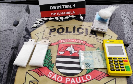 Preso homem que comercializava cocaína pura em hotel de Ilhabela