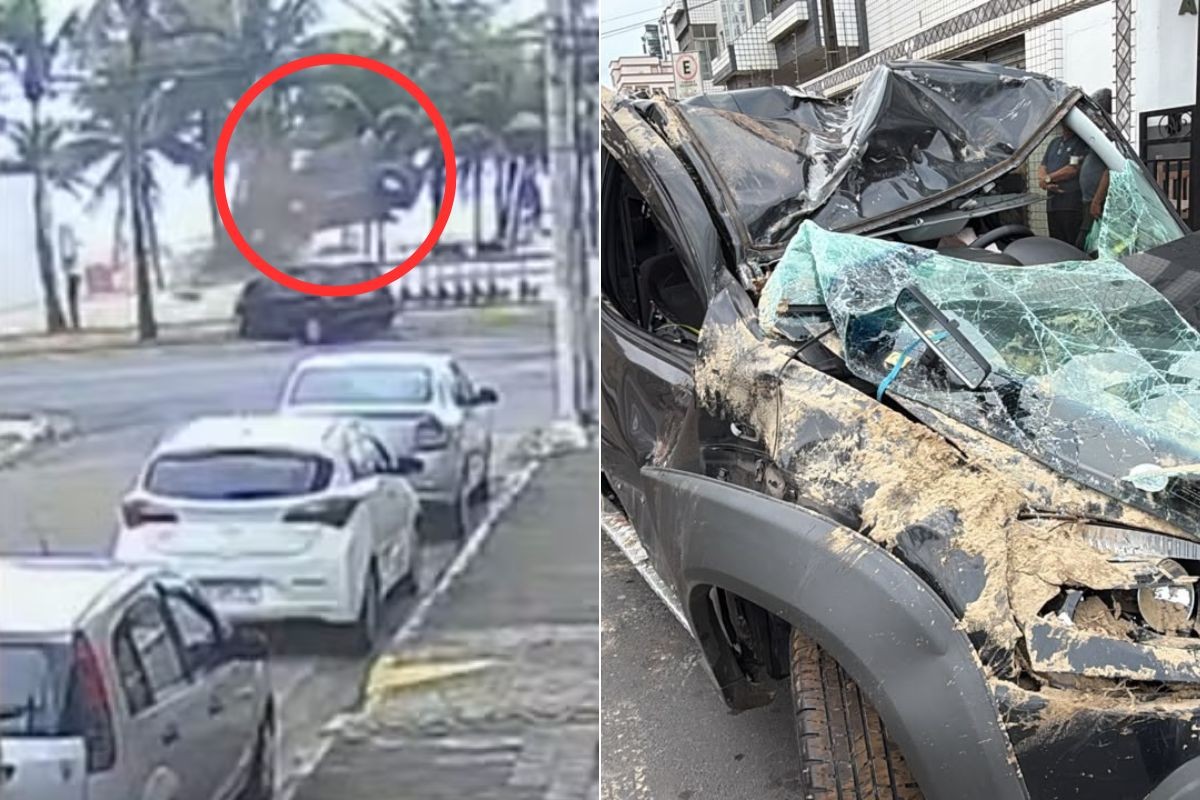 Motorista de carro que capotou na praia e derrubou coqueiro sofreu mal súbito