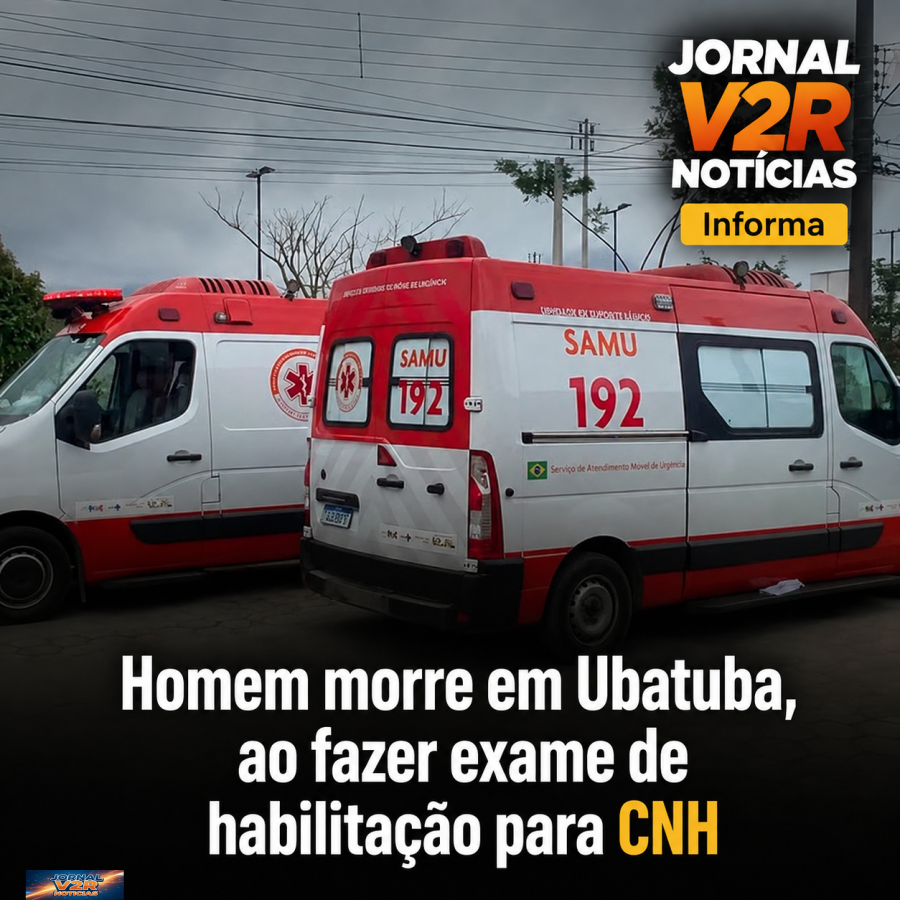 Homem morre durante exame prático para tirar CNH em Ubatuba