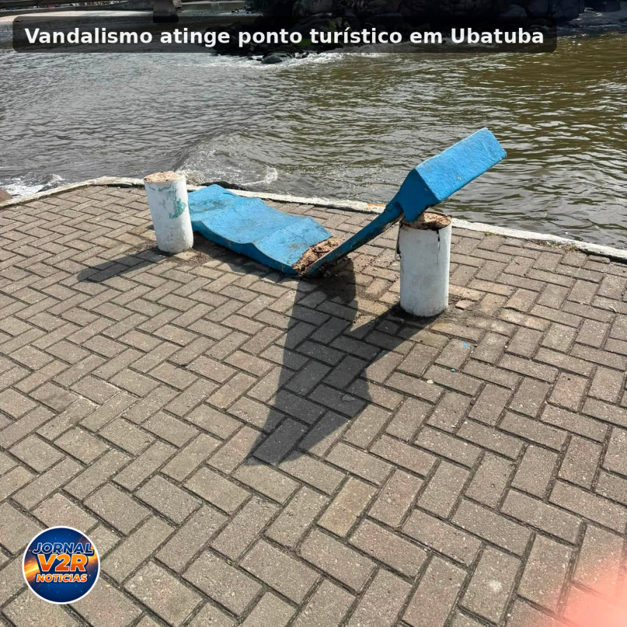 Vandalismo destrói bancos em ponto turístico de Ubatuba e levanta alerta sobre falta de prevenção