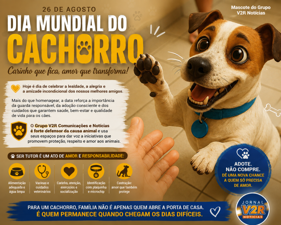 Dia Mundial do Cachorro: uma data para celebrar quem transforma carinho em companhia