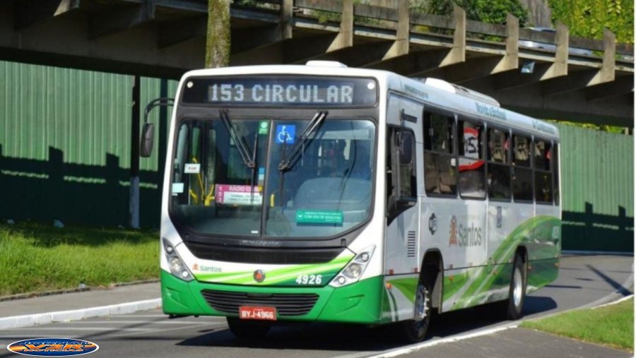 Linha 153 terá novo trajeto em Santos e cinco novos pontos de parada a partir deste sábado
