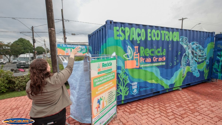 Reciclagem vira chance de ganhar moto, iPhones e TV em Praia Grande