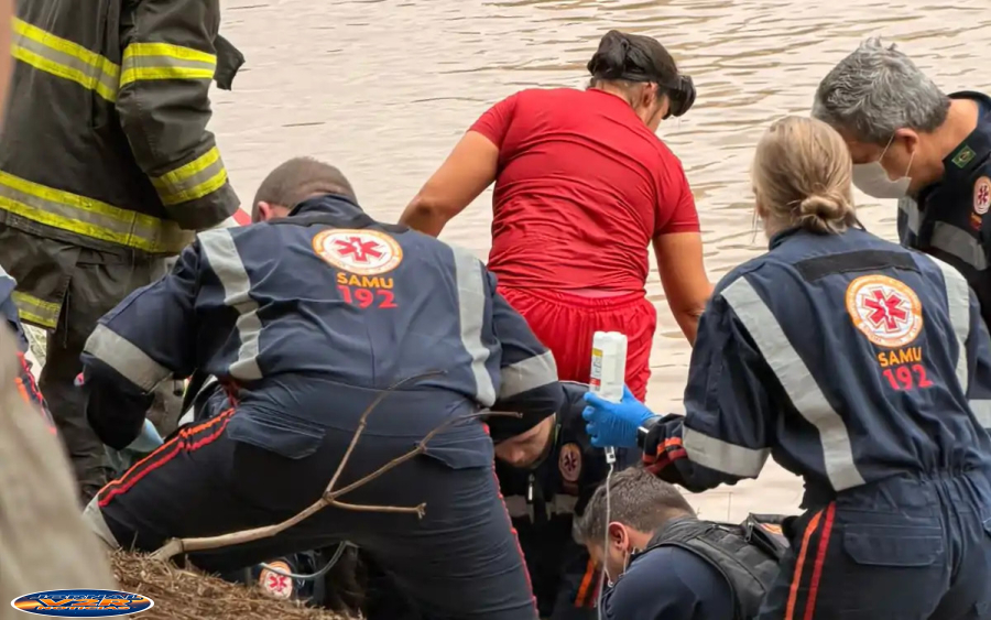Motorista morre após carro sair da pista e cair no Lago do Taboão, em Bragança Paulista
