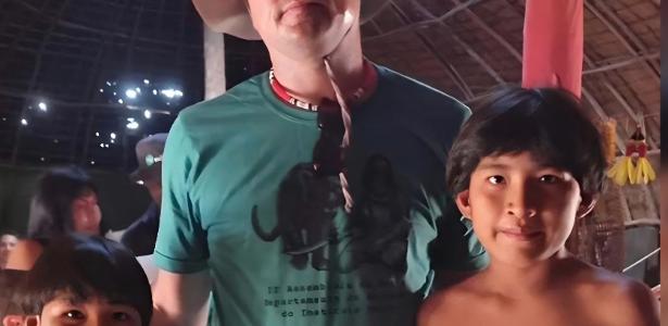 O ator Leonardo DiCaprio visita o Pantanal
