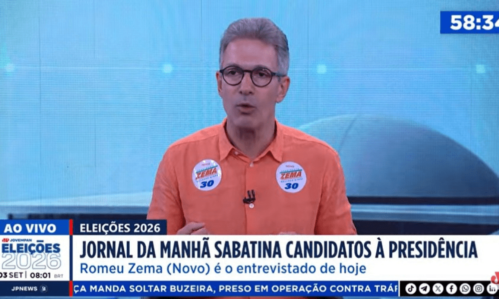 Zema diz que, se eleito, vai propor idade mínima de 60 anos para ministros do STF
