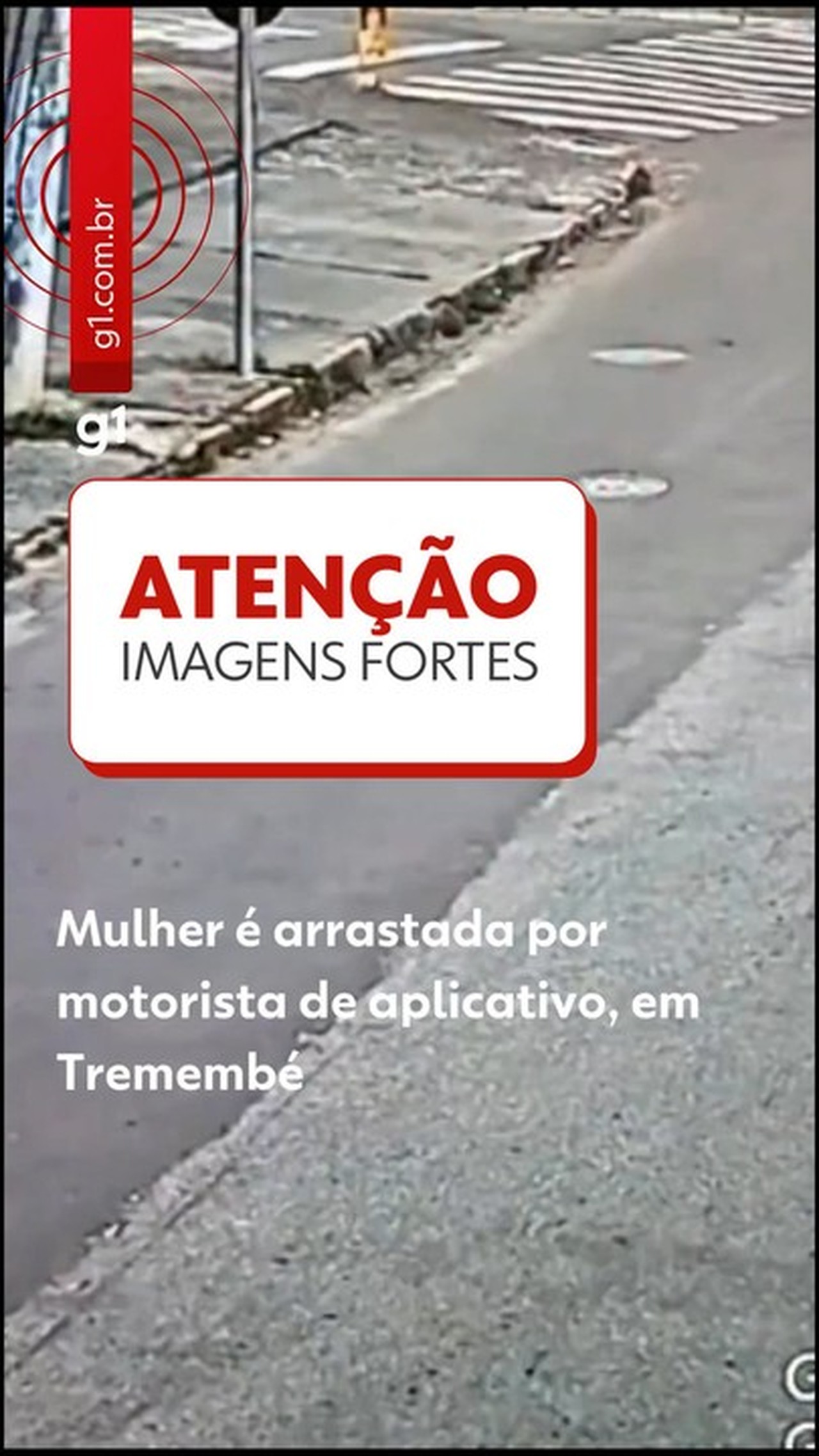Adolescente foi arrastada por cerca de 20 metros por carro de aplicativo no interior de SP