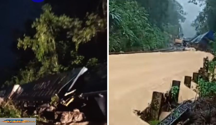 Chuva provoca deslizamento e descarrilamento de trem em São Vicente; seis vagões tombam
