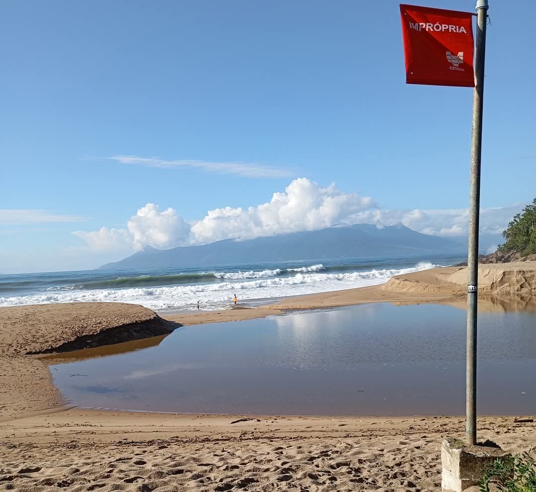 Período de chuvas deixa o Litoral Norte com 25 praias impróprias para banho