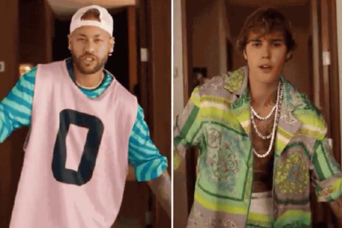 Neymar vira Justin Bieber em vídeo com IA ao som de rap e champanhe; VEJA