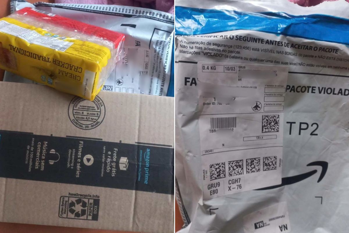 Mulher compra iPhone e recebe biscoito cream cracker no litoral de SP; VÍDEO