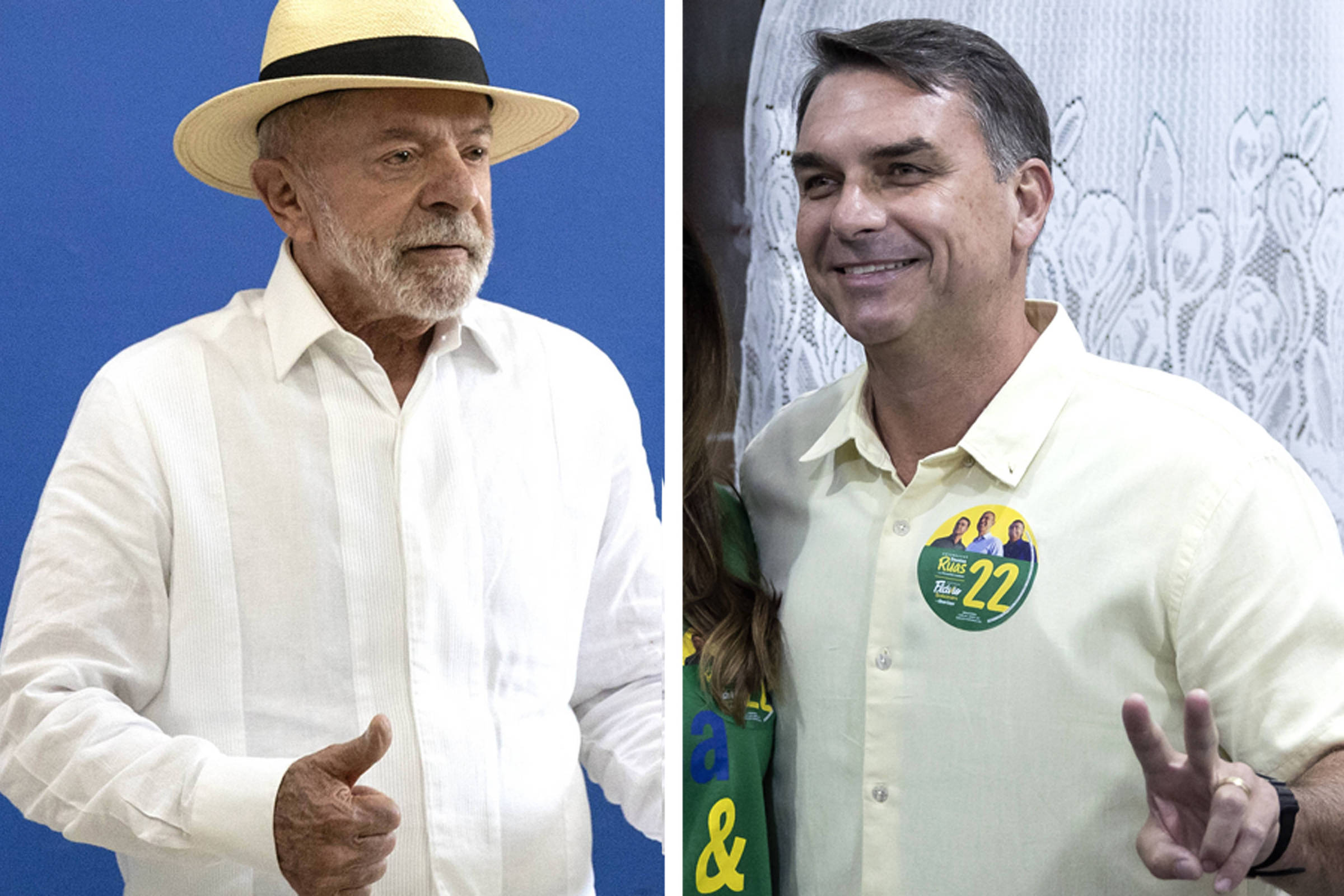 Lula diz que pesquisa que vale é a urna, e Flávio afirma estar confiante em vitória no 1º turno