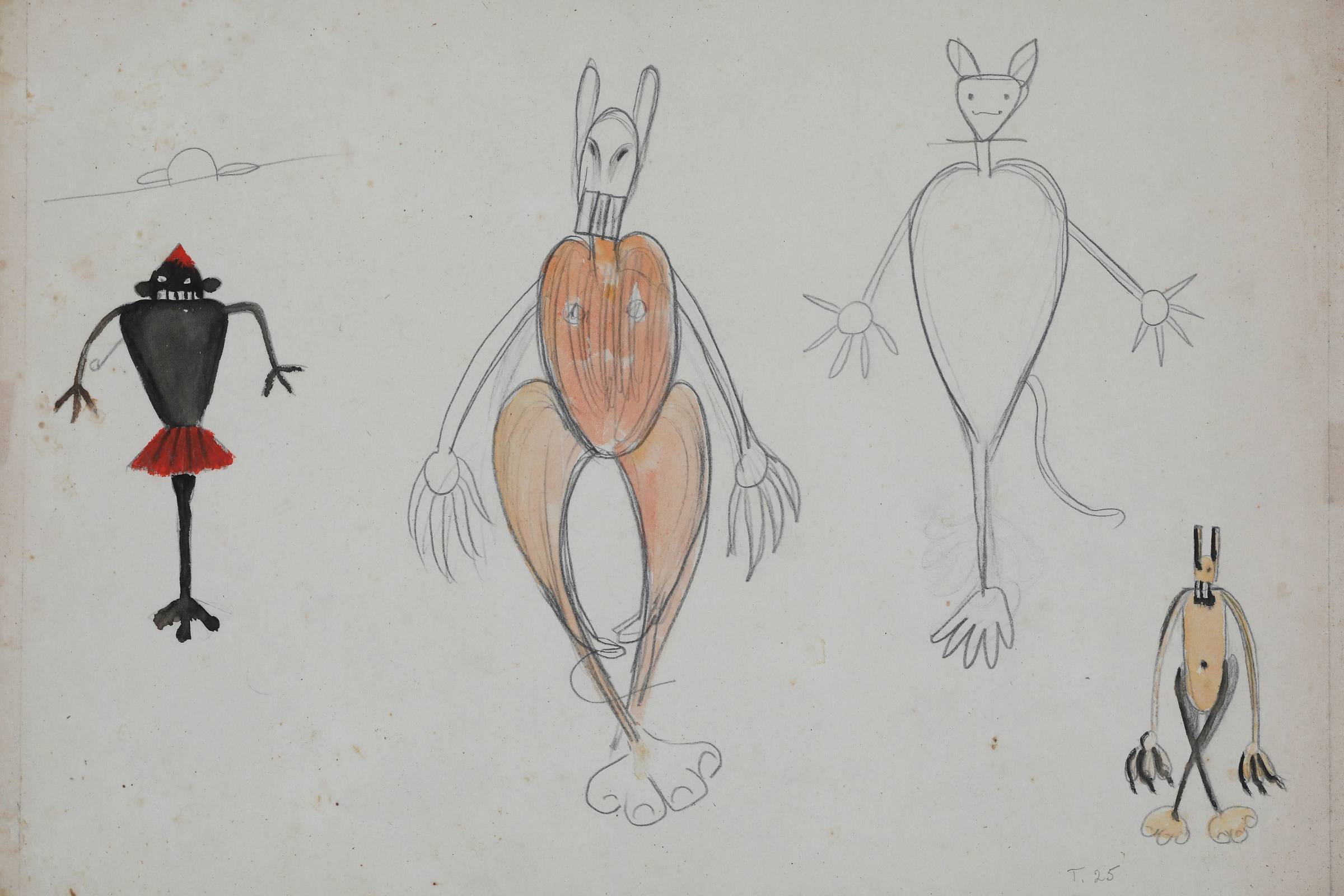 Desenhos raros de Tarsila do Amaral vêm a público em mostra no interior paulista