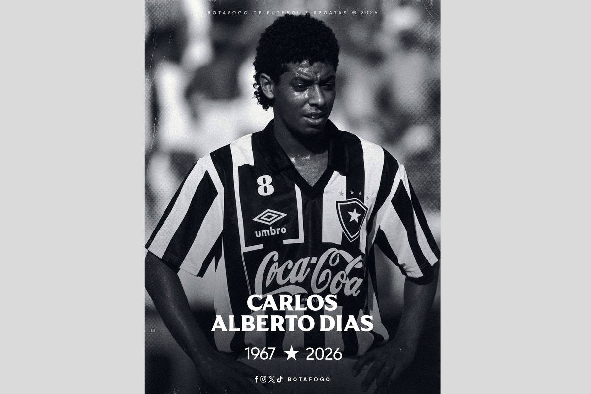 Morre Carlos Alberto Dias, ex-jogador do Botafogo, aos 59 anos