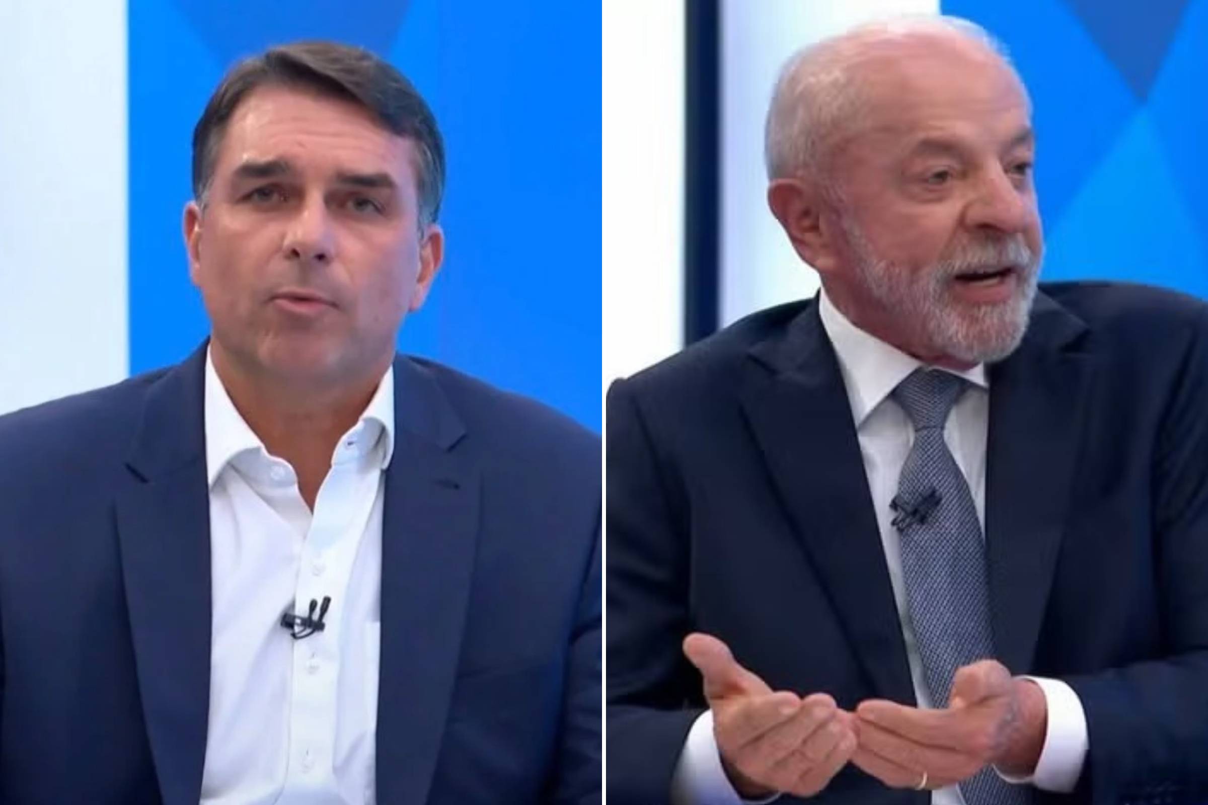 Flávio Bolsonaro marca 16% menos audiência que Lula em entrevista na Globo