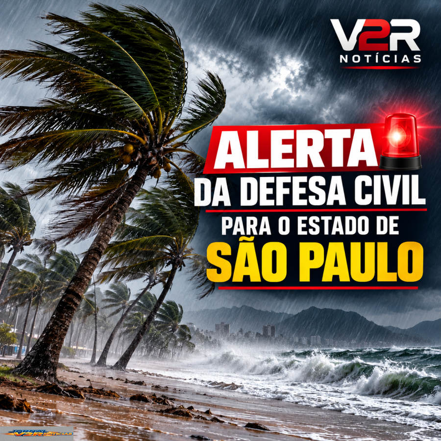 Defesa Civil alerta para três dias de chuva em todo o estado de São Paulo