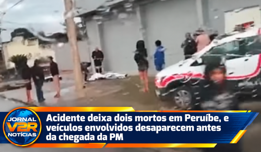 Acidente deixa dois mortos em Peruíbe, e veículos envolvidos desaparecem antes da chegada da PM