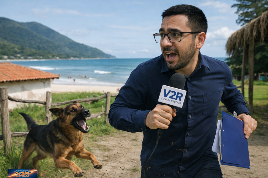 🎤 “Um dia de cão” do repórter Márcio Amorim durante cobertura no litoral