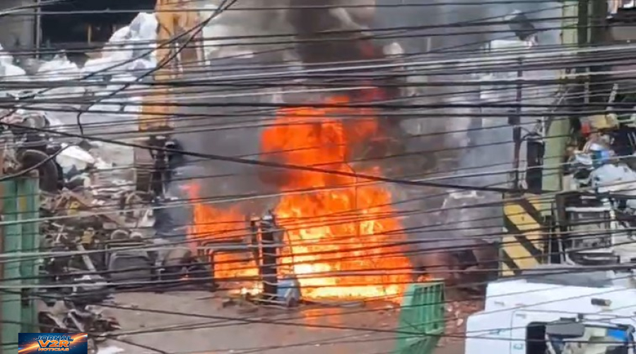 EXPLOSÃO EM EMPRESA DE RECICLAGEM DEIXA FUNCIONÁRIO FERIDO EM SÃO JOSÉ DOS CAMPOS