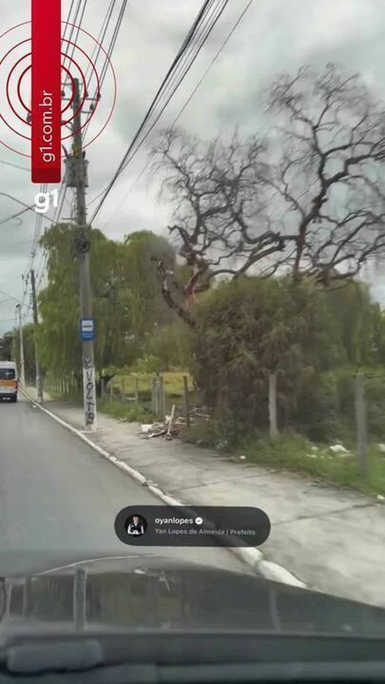 Prefeito de Caçapava (SP) é criticado após ignorar homem caído na rua em vídeo sobre pichação; assista