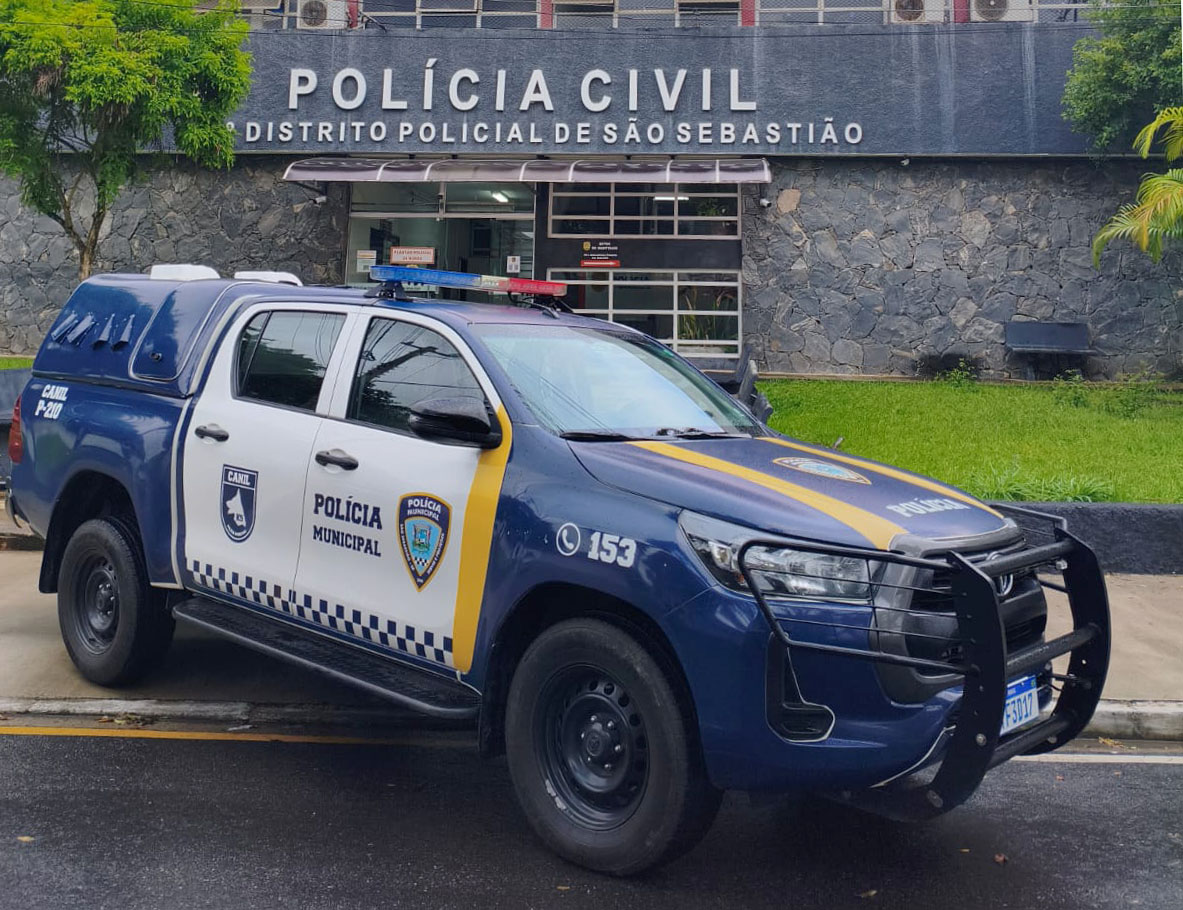 Polícia Municipal de São Sebastião prende agressor de duas mulheres