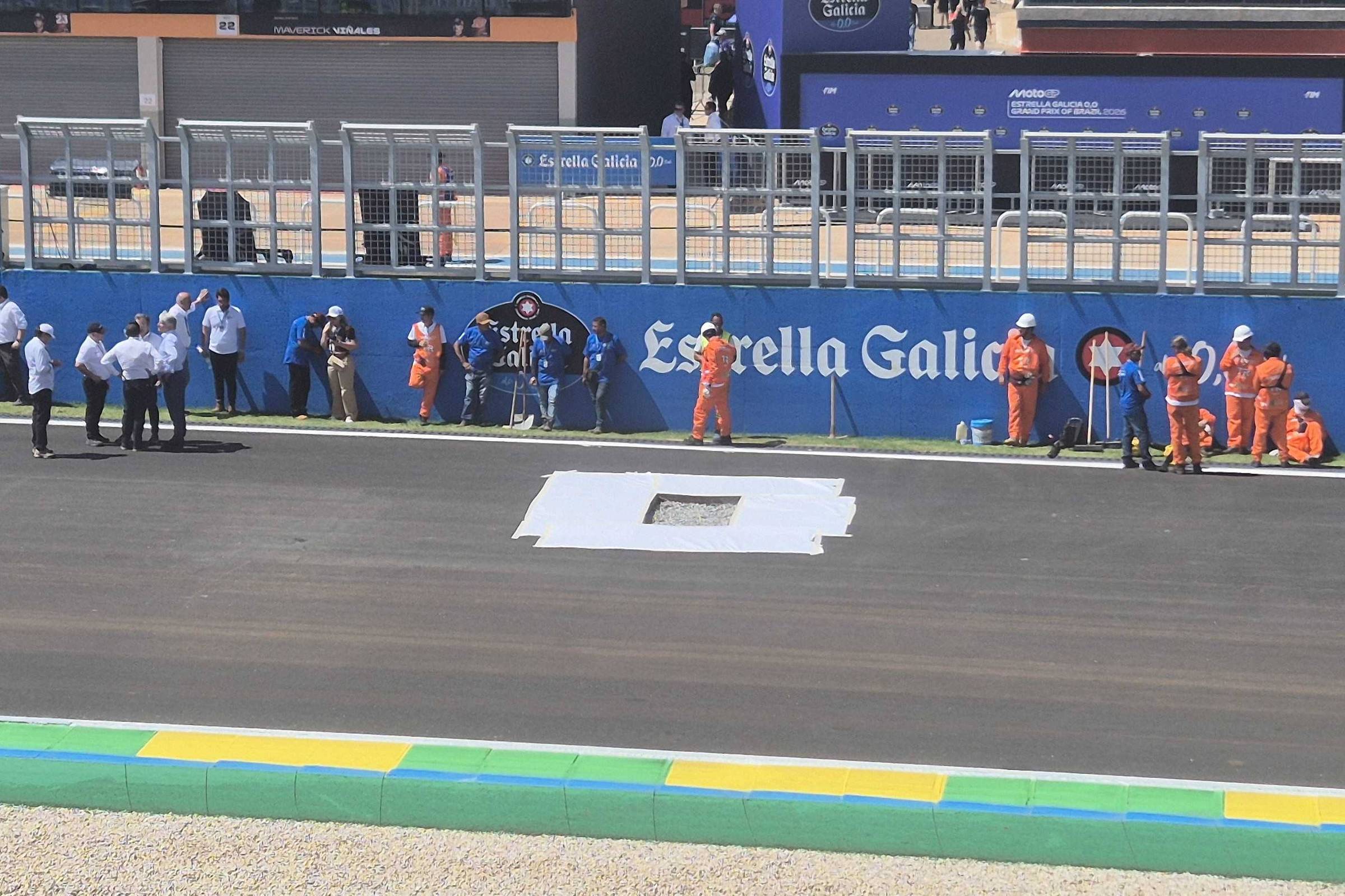 Chuva forte danifica reta principal e adia atividades da MotoGP em Goiânia