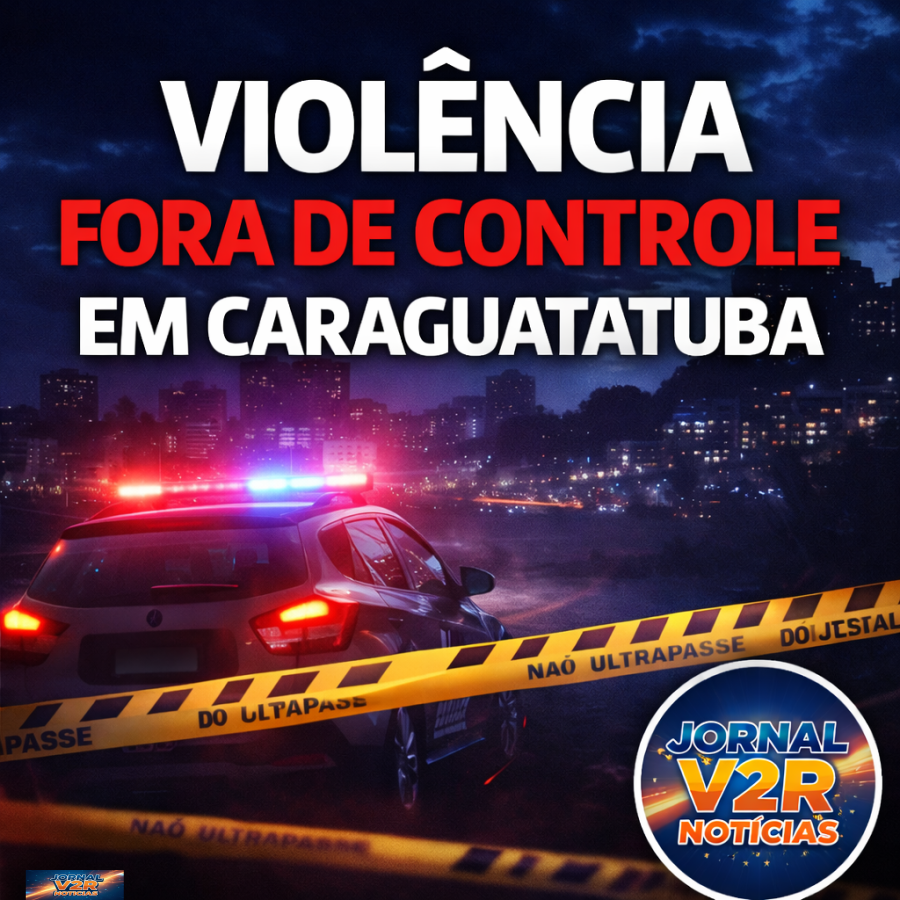 Violência marca o fim de semana em Caraguatatuba: um homem morre e quatro pessoas ficam feridas após ataques a tiros