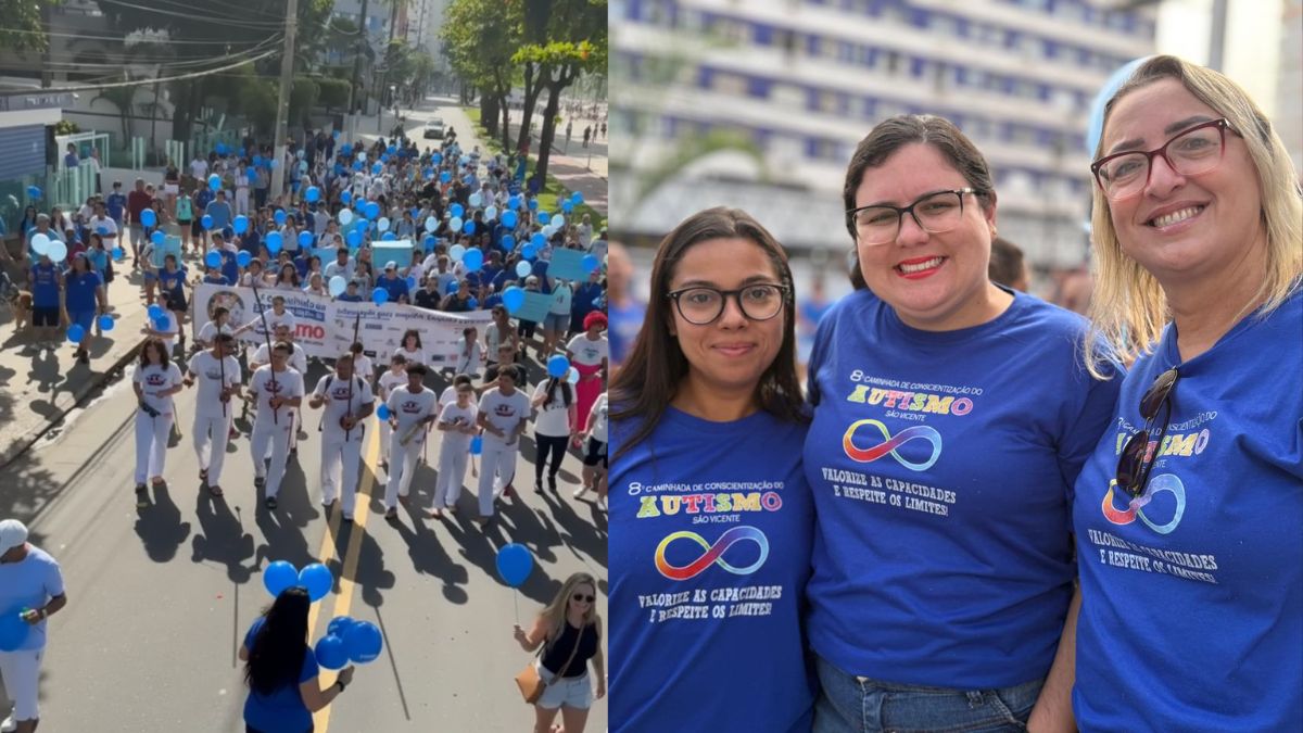 Caminhada do Autismo convida população para ato de inclusão em São Vicente