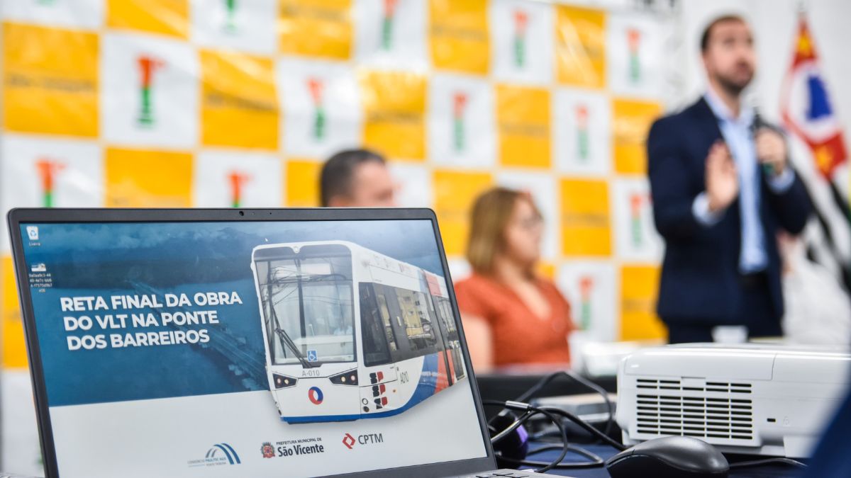 VLT avança em São Vicente e obra na Ponte dos Barreiros entra na reta final