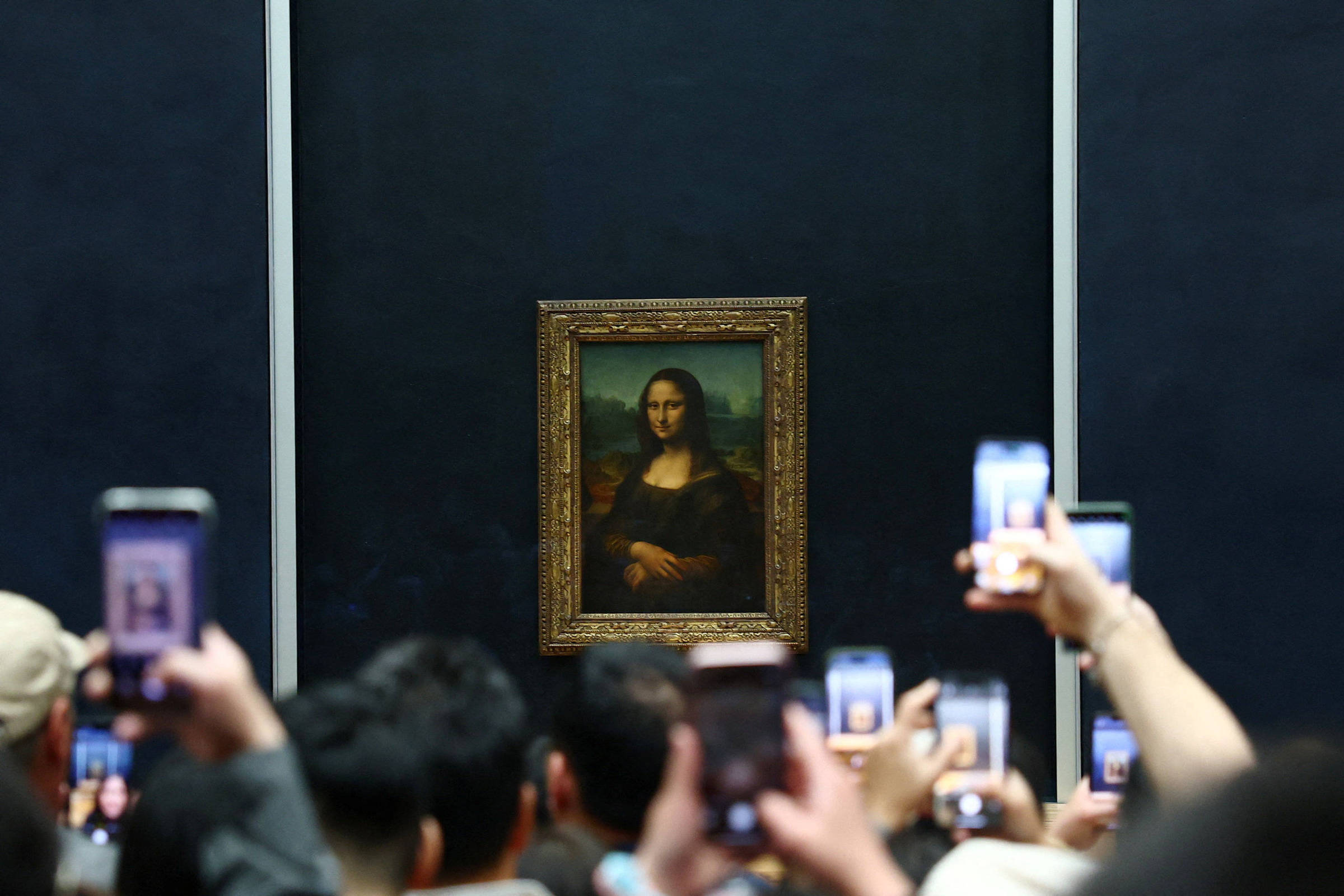 'Mona Lisa' sorri com o circo diário que tem à frente
