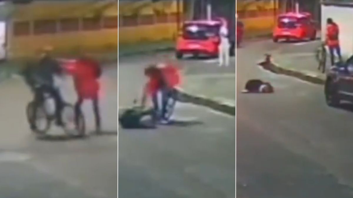 Vídeo mostra homem sendo espancado por causa de bicicleta em Santos; entenda